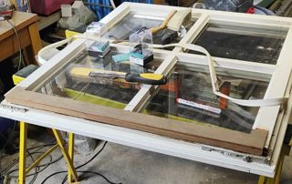 fabrication en atelier d'une fenêtre