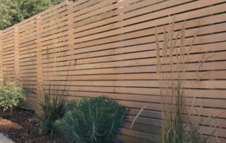clôture palissade en bois