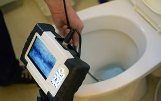 inspection canalisation WC par caméra