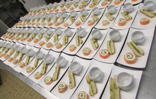 dressage assiettes entrées