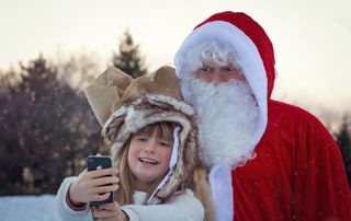 Photo avec le père Noël