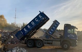 camion avec container de kock