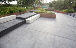 grande terrasse béton