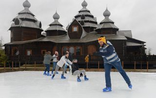 patinoire du parc animalier Pairi Daiza