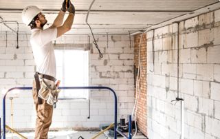 Ouvrier sur un chantier